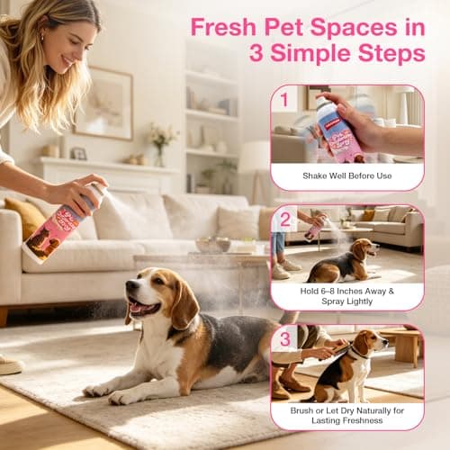 Pet Odor Neutralizer Spray, Dog Cologne, Coconut Scent, 5 Fl Oz x 2 - Thumbnail 6