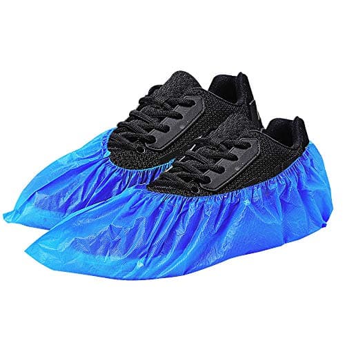Green Convenience Shoe Covers Disposable Boot Cover Waterproof, Dust proof, 100 Pack(50 Pairs),The Size Fit Most, Non-slip, Blue, Protect Your Shoes, Floor, Carpet - Thumbnail 2