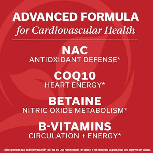 DrVmd Vascular Control – NAC, CoQ10, Benfotiamine, Betaine (3 Month Supply) Circulation, Heart Health, Energy & Endurance Support – Antioxidant B Vitamins Supplement - Thumbnail 6