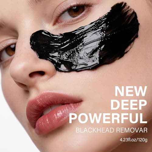 AOPEIBOTO Charcoal Peel Off Face Mask, Blackhead Remover Mask, Black Mask Peel Off for Nose, Deep Cleansing Face Proes, Dirts and Oil for Women & Men, 120g/4.23fl.oz - Thumbnail 2