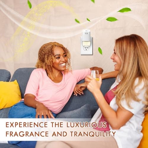 Plug In Air Freshener Refills for Home, 12 Count, Spruce, Caramel, Espresso & Raspberry Cinnamon Summer Scents for Bathroom & Office, Compatible with Air Wick & Glade, Not Include Glade Plus - Thumbnail 5