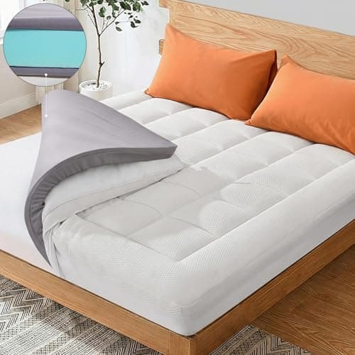 NEXHOME PRO Dual Layer 3 Inch Memory Foam Mattress Topper Ultra Soft and Breathable Twin XL Mattress Topper with Pillow Cases 3980N - Image 1