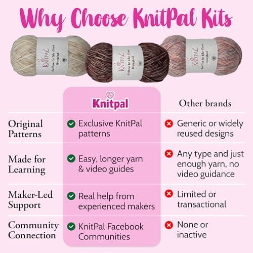 KnitPal Tunisian Crochet Weekend Wrap Kit for Confident Beginners – All-in-One Kit with Cotton Blend Yarn, Tunisian Crochet Hook, Pattern & Video Tutorials (Pearl White) - Thumbnail 6