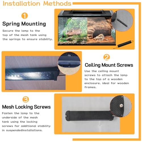 11-Inch 15W LED UVB Light for Reptiles with Dimming & Timer, Adjustable 10.0-20.0 UVB UVA Lamp for Bearded Dragons, Turtles, Snakes – Full Spectrum UVI Lighting Fixture for Desert & Tropical Habitats - Thumbnail 6