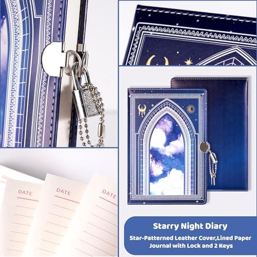 MINICAGIE Journal with Lock for Girls Ages 8-12 Diary with Lock and Key - Thumbnail 4