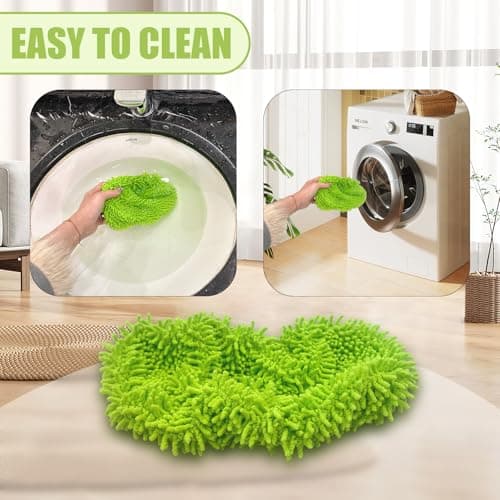 4 Pack Reusable Mop Pads Refill Compatible with Swiffer Sweeper Mop - Thumbnail 6