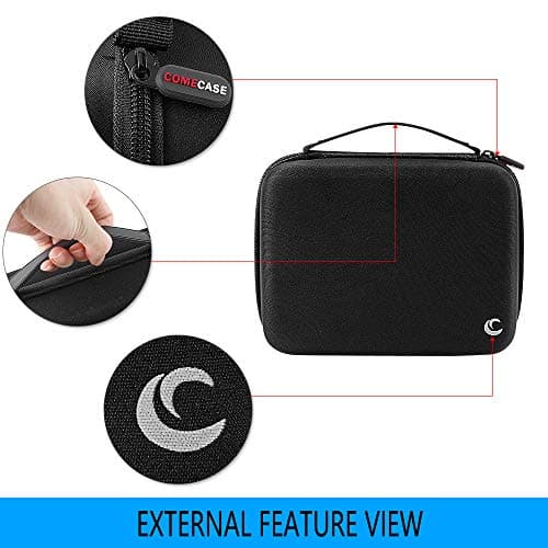 Comecase Battery Organizer Storage Box Case Holder for 48 x AA, 48 x AAA Total 96 Batteries with Battery Tester, Extra 2 Pockets for Other Accessories - Thumbnail 2