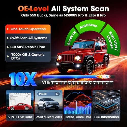 Autel MaxiCheck MX900 Bidirectional Scanner, 2026 OBD2 Scan Tool Up of MaxiCOM MK808S MX808S MK808BT Pro, US Ver. of MK900BT w/ 3000+ Active Test, 40+ Service, CAN-FD&DOIP, All-Sys Diagnose, FCA 11 OS - Thumbnail 6