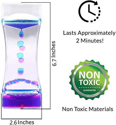 Liquid Motion Bubbler - Fidget Tubes for Stress Relief - Calming Visual Play for School, Home, Office, Holoday Stocking Stuffer - Calming Sensory Toys for Kids with Autism or Special Needs - Thumbnail 2