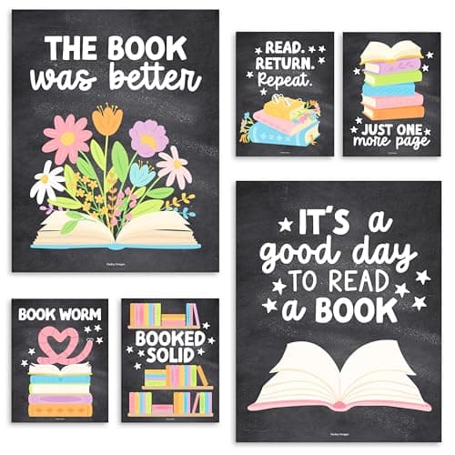 Reading Posters for Classroom Decor - Read Sign School or Home Library Wall, Reading Strategies Bulletin Board Decorations, Elementary & High School ELA Classroom Must Haves, English Teacher Supplies - Image 1