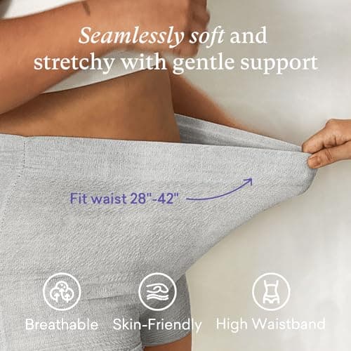 PurComfy 18 Pcs Postpartum Essentials Recovery Kit, Includes 5 Disposable Underwear, 24 Perineal Pad Liners, Perineal Care Foam, 5 Instant Ice Pads, Peri Bottle and 5 Postpartum Pads - Thumbnail 4