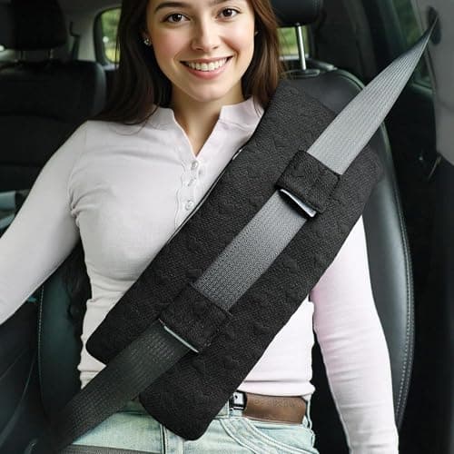 BEYOUDO Seat Belt Pillow Post-Surgery – with Ice/Hot Pocket for C-Section, for Chest/Heart Travel - Image 1