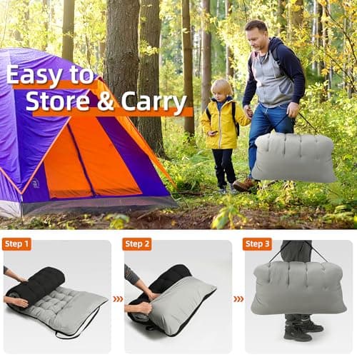 Fragess Portable Camping Cot, Sleeping Cots for Adults, 28" Extra Wide Folding Cot Max Load 600LBS with Thick Mattress, Portable Camping Bed for Outdoor Camp/Office, Home Nap (Black+Grey) - Thumbnail 3