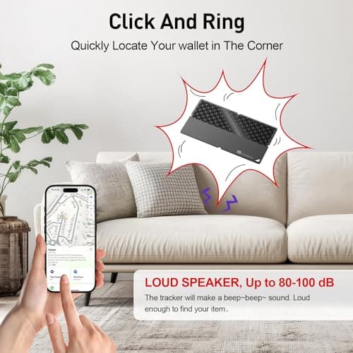 BFADEHA 2026 [Apple MFi Certified] (iOS Only) Bluetooth Tracker Smart Card for Apple Find My iPhone Wallet GPS Tracker, 5-10 Years Staying Power, Keys Finder and Item Locator for Keys, Bags, Passport - Thumbnail 3