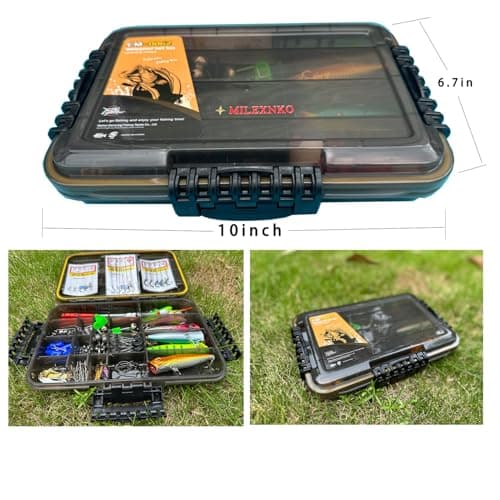 A complete set of 320 fishing accessories, including fishing gear box, metal bait and silicone soft bait, hooks and weight accessories,Fishing bait kit suitable for seawater and freshwater - Thumbnail 4