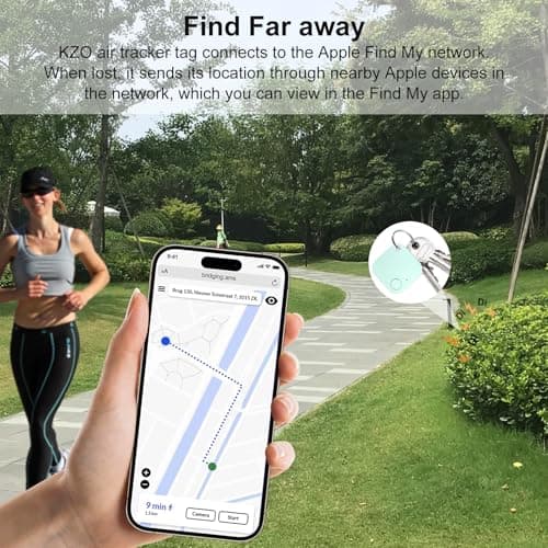 Bluetooth Tracker Tag with Extra Battery, Work with Apple Find My (iOS Only, Not for Android), Item Finder for Keys, Backpack, Suitcase, Wallet, Luggage, Black (Colorful, 4 Pack) - Thumbnail 5