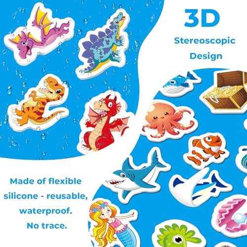 Kalysky 6Pack Reusable Sticker Books for Toddlers 1-3 2-4, Jelly Sticker Books for Kids, Cute Sticker Books for Toddlers 2-4 Years, Sticker Activity Book for Girl Boy - Thumbnail 6