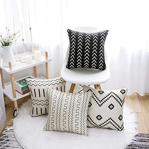 WLNUI Set of 4 Boho Pillow Covers,18x18 Inch - Thumbnail 3