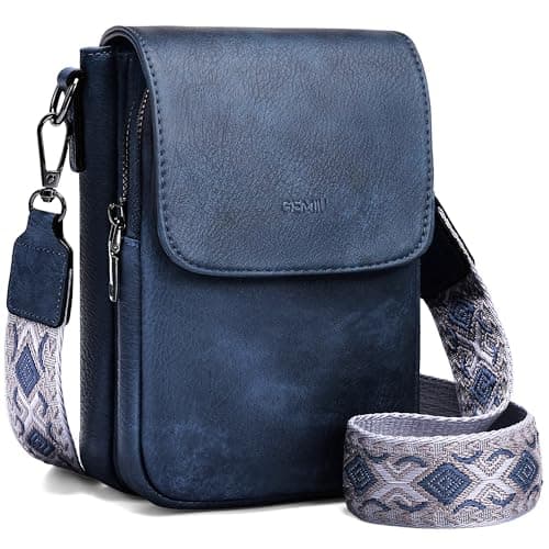 GEMIU Cell Phone Purse Small Crossbody Bags for Women Phone Bag Wallet Purses with Card Slots Blue - Image 1