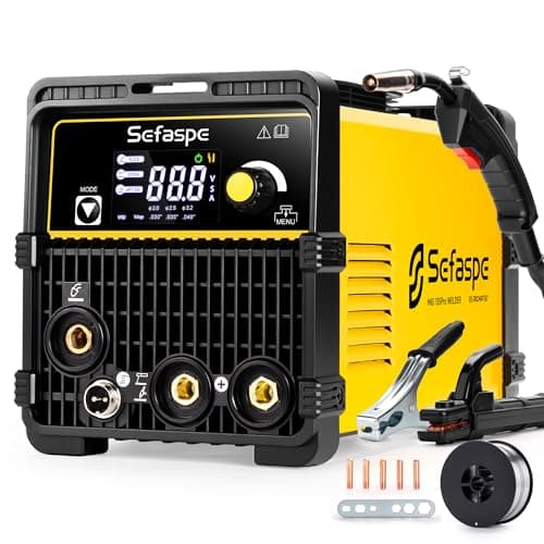 Sefaspe 135A MIG Welder: MIG Welder 110v - MIG/Lift TIG/Stick 3-in-1 Welding Machine, Synergic Control, IGBT Inverter, Portable Welder Machine with 1lb Welding Wire