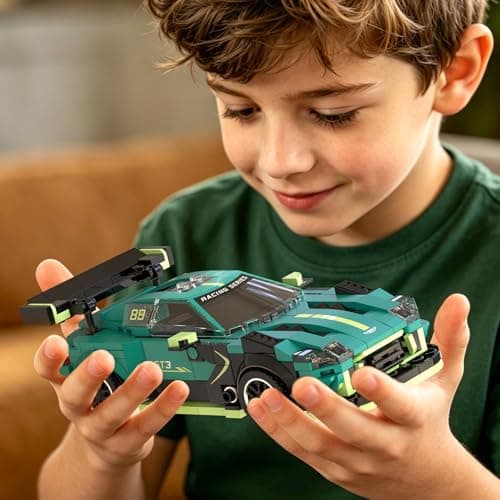 Xbert brix Race Car Building Sets, Sport Car Model Kit for Kids,Boys, Racing Fans, Supercar Play Toys, Collectible Vehicle Building Blocks Set, Ideal Gift for Birthday - Thumbnail 3