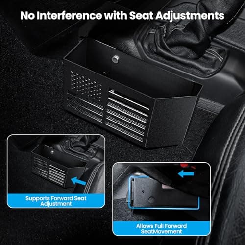 DIAMOOKY Upgraded Metal Magnetic Center Console Organizer for Jeep Wrangler JL/JLU/4XE 2018-2026 & Gladiator JT 2026 2025 2024-2020 Accessories, Gear Shift Side Storage Box,Integrated (Not for JK/JKU) - Thumbnail 3