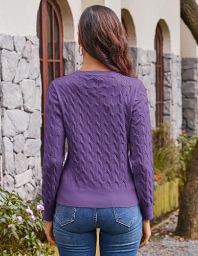 Womens Light Weight Spring Cardigan Sweaters, Lightweight Cardigans for Women Trendy, Business Casual Outfits for Women L - Thumbnail 3