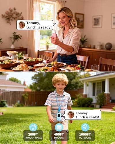 Video Walkie Talkies, Kids Adventure Toys with Screen, Video Walkie Talkies for Kids with Voice Changer, Durable Walkie Talkie Toys Gifts for Indoor Outdoor Missions Ages 3-12 (Blue) - Thumbnail 2