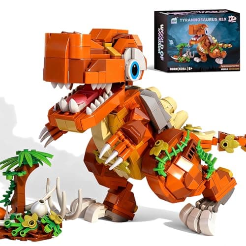 MENTOJOY Poseable Baby T.rex Building Set – 630 Pieces STEM Dinosaur Toy, Suitable for Children Age 6 and Above | Jurassic Educational Gift - Image 1