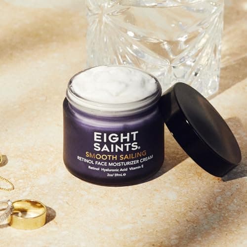 Eight Saints Retinol Facial Moisturizer Cream, For Firming Face, Neck & Eye Wrinkles and Lines, Deep Hydrating Lotion, Fragrance-Free, 2 Ounces - Thumbnail 3