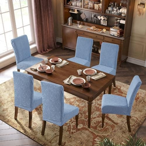 YUEANG Waterproof Dining Chair Covers, Chair Covers for Dining Room Stretch Parsons Chair Slipcover, for Dining Room Kitchen Chair Protector Cover, Removable, Washable - Thumbnail 2