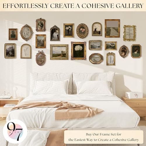 97 Decor 5x7 Vintage Picture Frames - 5 x 7 Picture Frame Antique, Ornate Gold Frames 5 x 7, Small 5x7 Picture Frame Wall Hanging For Home Decor - Thumbnail 5