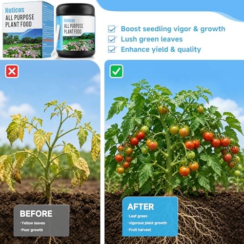 20-20-20 Balanced Water Soluble Fertilizer, for Indoor & Outdoor Plants, Vegetables, Fruits, Flowers & Garden Lawn Plant Food - Yields 132 Gallons (17.6 Ounces) - Thumbnail 2