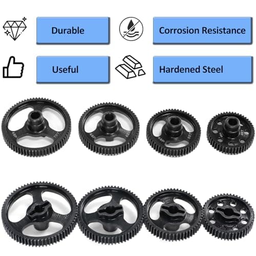 Qloi-LeUe Spur Gear 48T 55T 62T 70T 48P Hardened Steel Gears for Traxxas 1/10 Ford Bronco 4-Tec 2.0/4-TEC 3.0 Upgrade Parts (48T) - Thumbnail 4