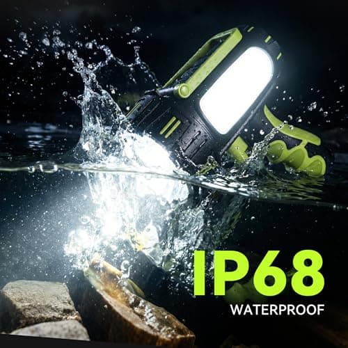AlpsWolf Rechargeable Flashlights High Lumens, Super Bright 10000mAh Spotlight Flashlight with Built-in Stand & 3 Color Lenses, Water-Resistant LED Handheld Flashlight for Camping, Search, Emergencies - Thumbnail 2