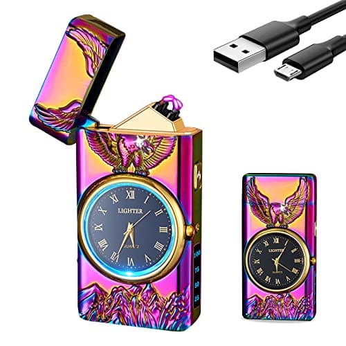GADATOP Eagle Multifunctional Lighter - Electric Arc, Plasma, Windproof, Fashion Metal Luminous Watch Dial LED Lighting - Image 1