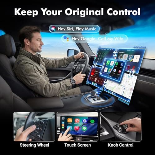 2026 Upgraded 2-in-1 Wireless CarPlay Adapter for iPhone & Android Auto, Plug and Play, Convert Wired to Wireless, Fast Auto-Connect & No Latency, USB-A/USB-C for 98% Factory Wired Cars - Thumbnail 5