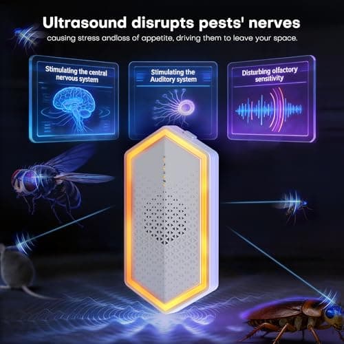 Cozlite 2026 Upgraded 4-Mode Ultrasonic Pest Repeller for Pest Control, Indoor Mouse Repellent Ultrasonic Plug in for Mice, Roaches, Spiders, Rodent Repellent, Ultrasonic Mouse Repellent, 4-Pack - Thumbnail 4