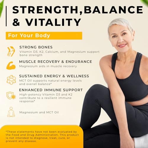 WELVIUM Liquid Vitamin D3 K2 Magnesium Liposomal Drops with 10000 IU Cholecalciferol, MK7, Vitamin A, Calcium, MCT Oil, Organic Sunflower Lecithin for Immune Bone Skin ADK Supplement - Thumbnail 5