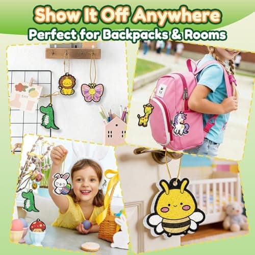 ZOOI Gifts for Kids Magic Puffs Animals, Crafts for Kids Ages 4-8, 3D Art Kit DIY Color Inflate Activity, 19 Mess-Free Paint by Number Craft for Kids, Travel Creative Gift for Girls Boys Ages 3-12 - Thumbnail 6