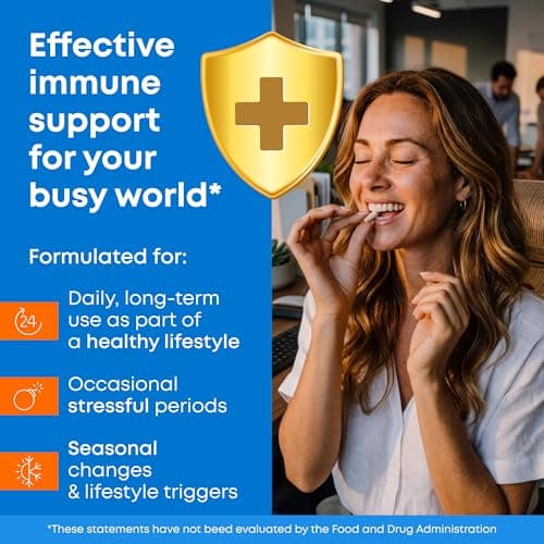 12 in 1 Immune Support Supplement - Immune Defense Vitamins w/VIT D3, Vitamin С, Zinс, Echinacea, Elderberry, Ginger &More - Natural Immunity System Booster - Immune & Muscle Health 120cs - Thumbnail 5