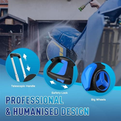 Pressure Washer with Touch Screen, 5000PSIIMAX Power Washer with Foam Cannon, Washer Pressure Machine for Cars, Fences, Patios, Decks and Driveway Cleaning - Thumbnail 4