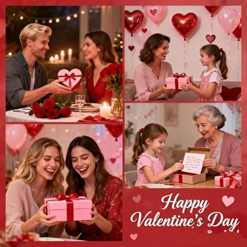 HBFKL Silver Birthday Gifts Neckalce, Heart Hands Necklace Best Birthday Christmas Day Gifts for Girls Women, Wife, Daughter, Granddaughter, Bestie, Sister - Thumbnail 4