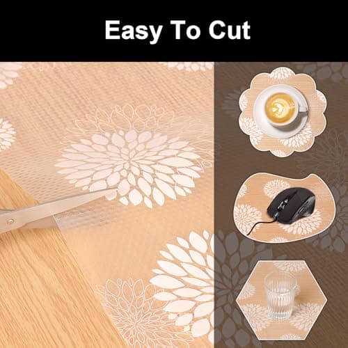 Cooyes Shelf and Drawer Liners for Kitchen Cabinets, Non Adhesive Cabinet Liner, EVA Waterproof Durable Non-Slip Drawer Mats for Shelves, Refrigerator, Storage, Desks（17.5" W x 198" L） - Thumbnail 6