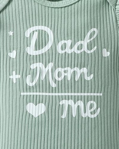 ChuYuKu Newborn Girl Clothes 5Pcs Ruffle Sleeve Soft Romper Cute Spring Flower Pants Set Baby Girls Celebration Gift Outfits - Thumbnail 6