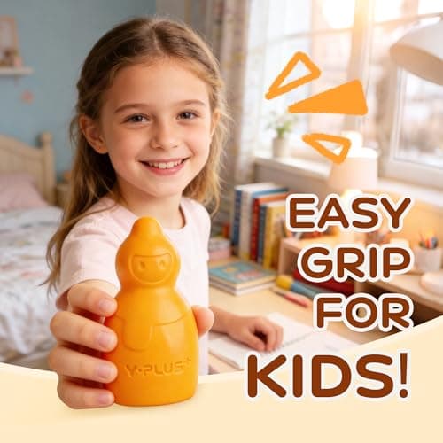 YPLUS Jumbo Crayons for Toddlers 1-3, 8 Colors Non-Toxic Washable Art Crayons for Kids, Easy-Grip Preschool Drawing Supplies for Kids Ages 1-4 (Ideal Gift) - Thumbnail 6