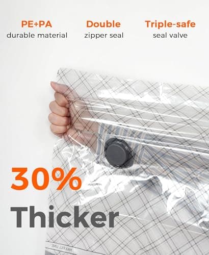18pcs Vacuum Seal Bags for Clothing Travel, Cordless Pump, Carry-on Size Compression Packing Bags, 4000Pa Suction & 2000mAh Battery, Vacuum Storage Bags for Clothes, Luggage, Suitcase, Space Saver - Thumbnail 2