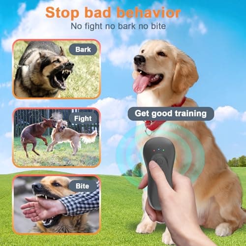 SILENTPAL Dog Bark Deterrent Device,Anti-Barking Device,Up to 15Ft Long Range & Rechargeable Bark Control,Stop Barking Dog Devices,Safe for Dogs Training,Indoor & Outdoor（Black） - Thumbnail 3