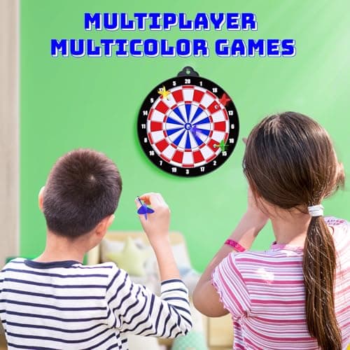 Magnetic Dart Board for Kids - 12pcs Magnetic Darts, Indoor/Outdoor Kids Games and Party Games, Christmas Birthday Gifts Toys for Boys Ages 3-12 - Thumbnail 2