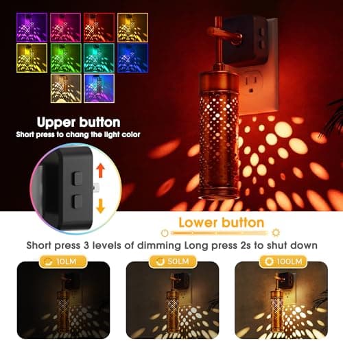 L LOHAS LED Night Light, Color Changing Night Lights Plug into Wall - Thumbnail 2